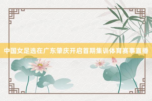 中国女足选在广东肇庆开启首期集训体育赛事直播