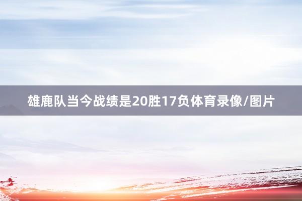 雄鹿队当今战绩是20胜17负体育录像/图片