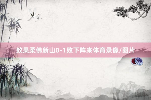 效果柔佛新山0-1败下阵来体育录像/图片