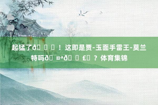 起猛了😂！这即是贾-玉面手雷王-莫兰特吗🤪💣️？体育集锦