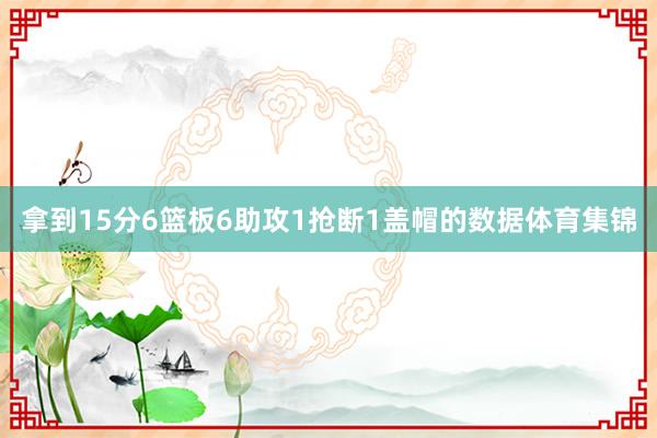 拿到15分6篮板6助攻1抢断1盖帽的数据体育集锦