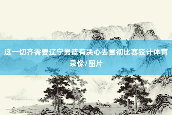 这一切齐需要辽宁男篮有决心去贯彻比赛狡计体育录像/图片