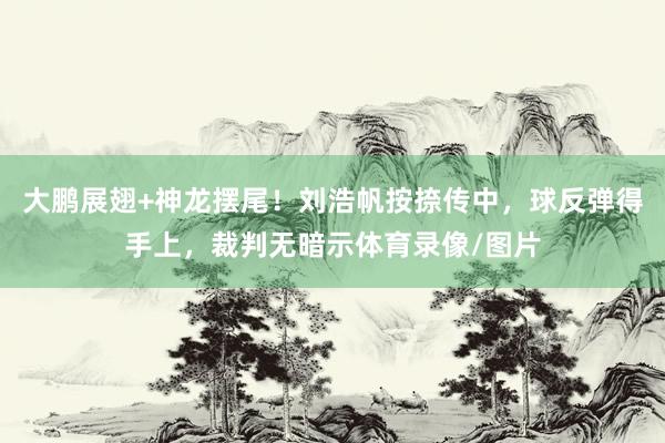 大鹏展翅+神龙摆尾！刘浩帆按捺传中，球反弹得手上，裁判无暗示体育录像/图片