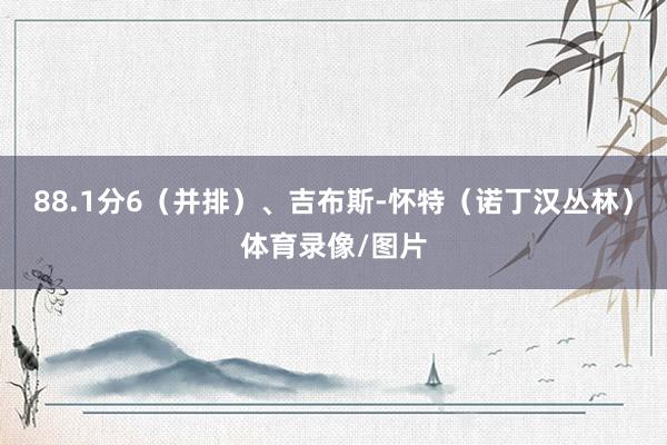 88.1分6（并排）、吉布斯-怀特（诺丁汉丛林）体育录像/图片