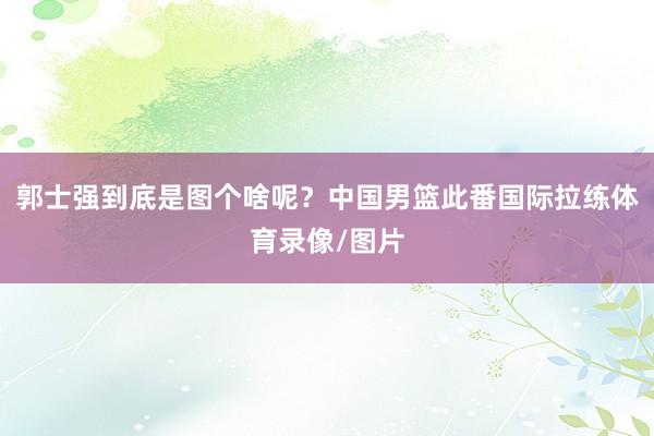 郭士强到底是图个啥呢？中国男篮此番国际拉练体育录像/图片