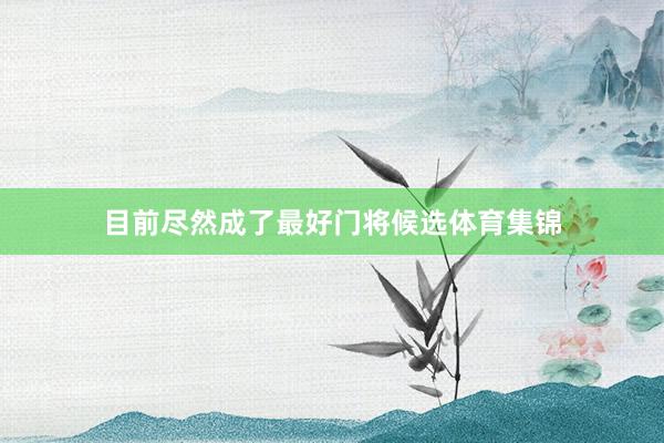目前尽然成了最好门将候选体育集锦