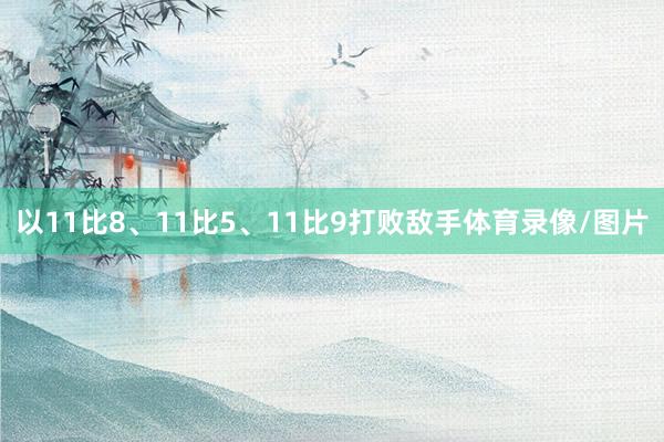 以11比8、11比5、11比9打败敌手体育录像/图片