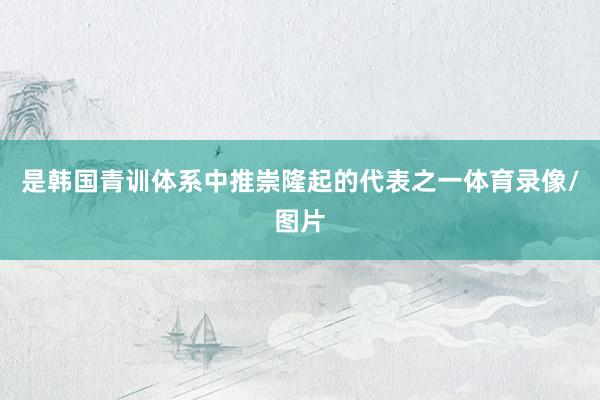 是韩国青训体系中推崇隆起的代表之一体育录像/图片
