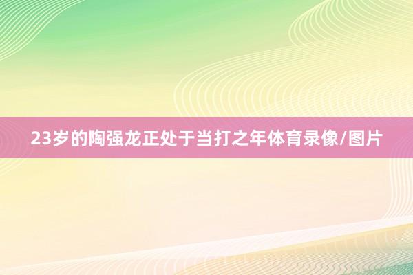 23岁的陶强龙正处于当打之年体育录像/图片