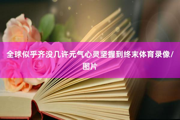 全球似乎齐没几许元气心灵坚握到终末体育录像/图片