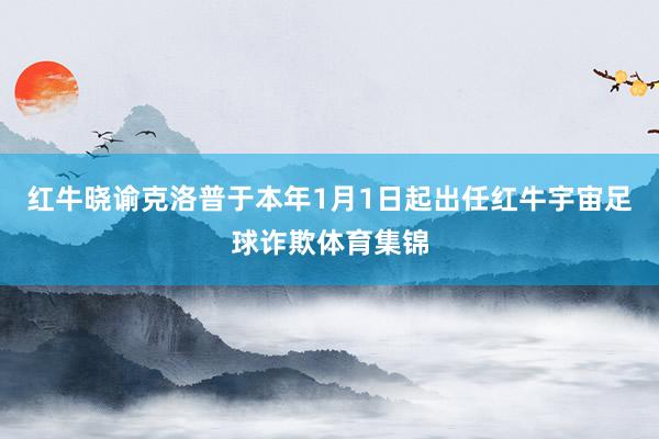红牛晓谕克洛普于本年1月1日起出任红牛宇宙足球诈欺体育集锦