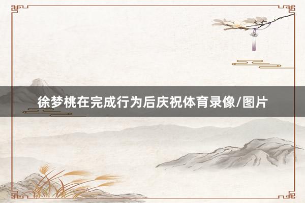 徐梦桃在完成行为后庆祝体育录像/图片