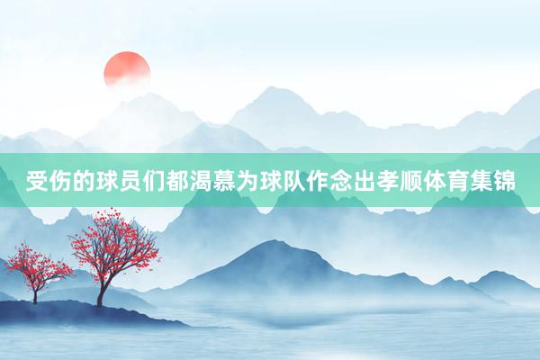 受伤的球员们都渴慕为球队作念出孝顺体育集锦