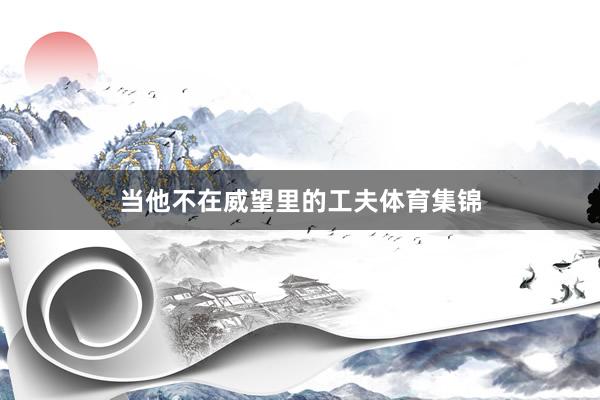 当他不在威望里的工夫体育集锦