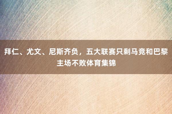 拜仁、尤文、尼斯齐负,五大联赛只剩马竞和巴黎主场不败体育集锦
