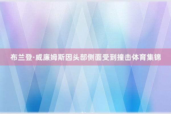 布兰登·威廉姆斯因头部侧面受到撞击体育集锦