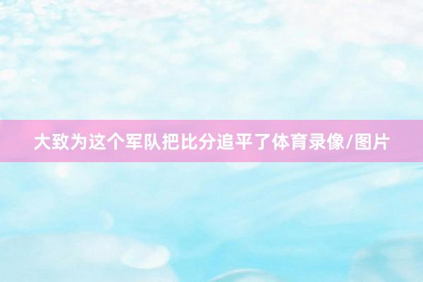 大致为这个军队把比分追平了体育录像/图片